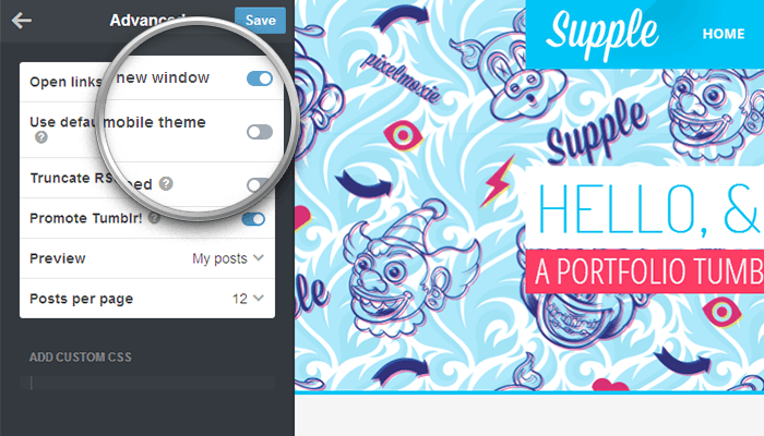 optimized mobile layout